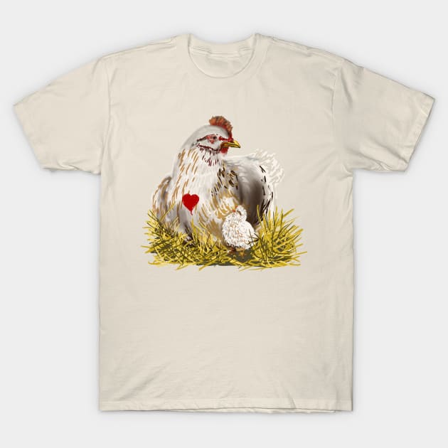 I love Chickens! T-Shirt by Salzanos